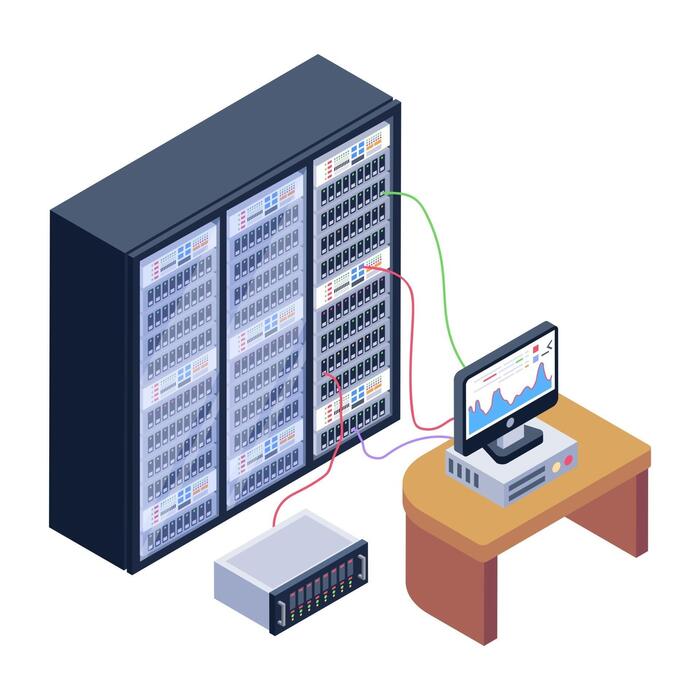 Page 2 | Isometric Server Room Vector Art, Icons, and Graphics for Free ...