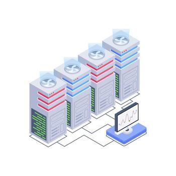 visualización de datos del servidor vector