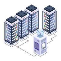 Server Technology  Centers vector