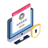 Login Access protection vector