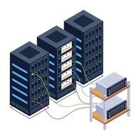 Server Data Monitoring vector