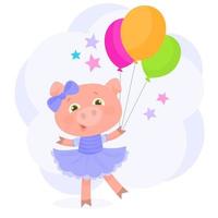 Happy birthday greeting card vector