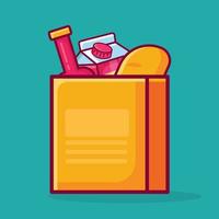 food donation concept illustration in flat style vector
