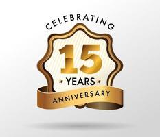 15 years anniversary celebration logotype. anniversaries logo set