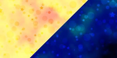 Vector background with circles, stars.