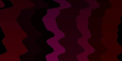 Dark Pink vector background with curved lines.