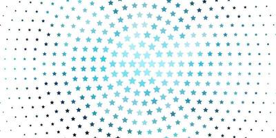 diseño de vector azul claro con estrellas brillantes.