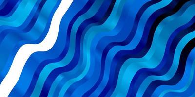 Dark BLUE vector background with curves.