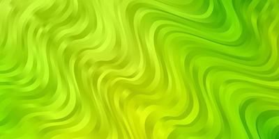 Light Green, Yellow vector pattern with wry lines.