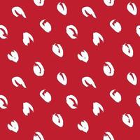 Red Animal Leopard Seamless Pattern Background vector