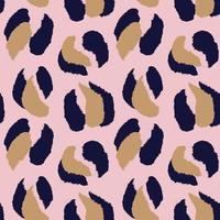 Pink Navy Animal Leopard Seamless Pattern Background vector