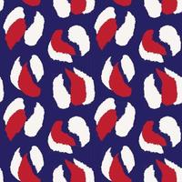 Red Animal Leopard Seamless Pattern Background vector
