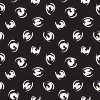 Black and White Animal Leopard Seamless Pattern Background vector