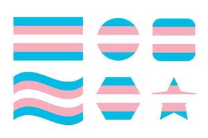 Transgender pride flag Sexual identity pride flag vector