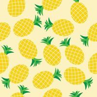 Pineapples Seamless Background Pattern vector