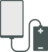 Smart Phone Battery Charging Icon vector