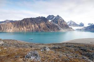 Arctic landscape of Svalbard Spitsbergen