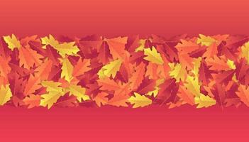 Colorful autumn leaves banner background. vector