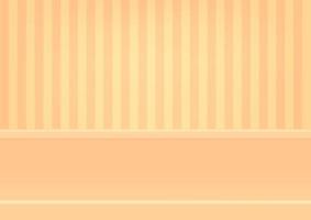 Empty pastel yellow shelf, Mock up for display of product. vector