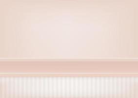 Empty pastel pink shelf, Mock up for display of product. vector