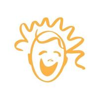 happy face. emotion vector