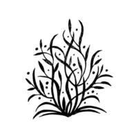 decorative bush on a white background vector