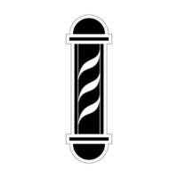 barber pole on a white background. barbershop symbol vector