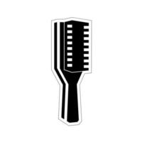 brush for a haircut. barber tool vector