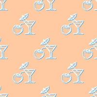 cocktail seamless colored background vector