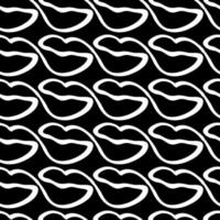 lips seamless pattern vector