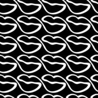 lips seamless pattern vector