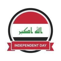 Ilustración de vector de diseño de día de irak