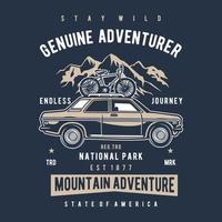 Genuine Adventurer Design vector