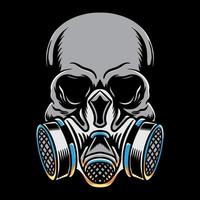 Vector skull gas mask