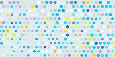 Light blue, yellow vector pattern with spheres.