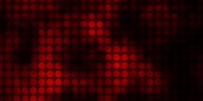 Dark Red vector template with circles.