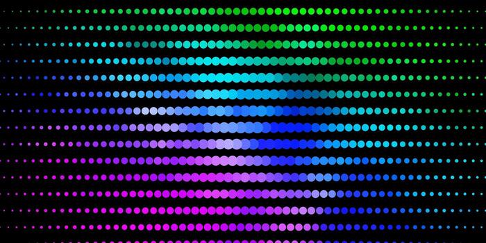 Light Multicolor vector background with circles.