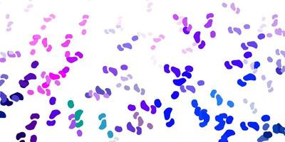 Light multicolor vector background with random forms.