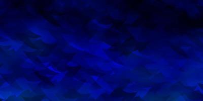 Dark BLUE vector texture with poly style with cubes.