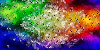 Light multicolor vector gradient polygon wallpaper.
