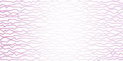 Dark Pink vector pattern with wry lines.