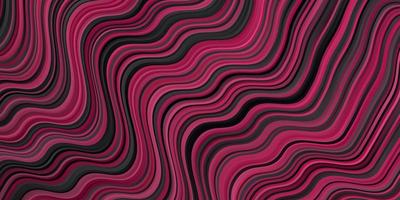 Dark Pink vector backdrop with curves.