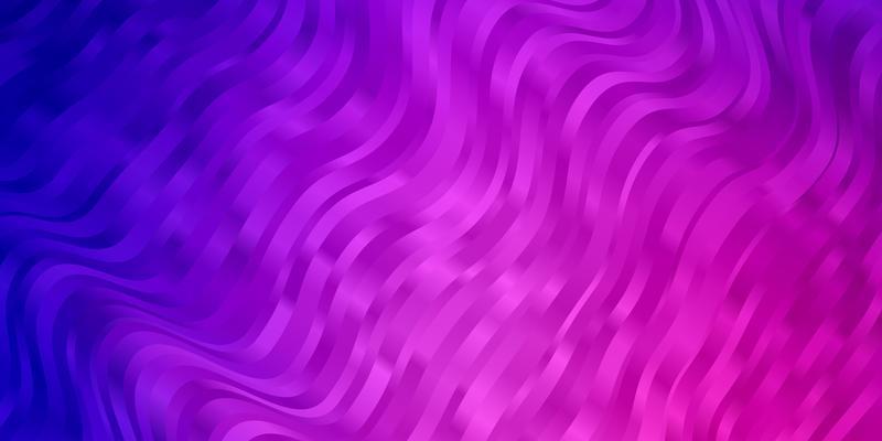 Light Purple, Pink vector pattern with curves.