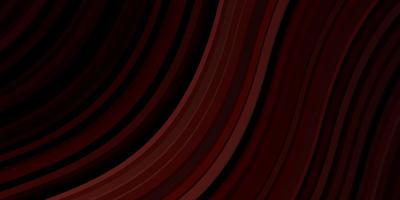 Dark Red vector background with lines.