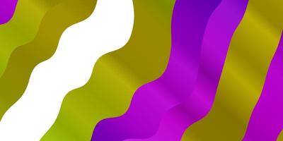 Light Multicolor vector background with bent lines.