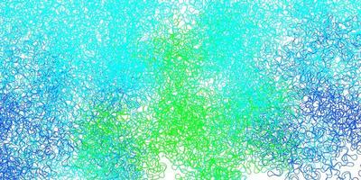 Light blue, green vector texture with curves.