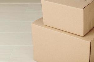 Cardboard box mockup photo