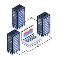 visualización de datos del servidor vector