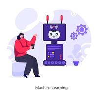 aprendizaje automático de ia vector
