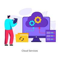 Cloud Services Management vector